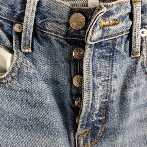 Frame Le Original Distressed Cropped Jeans Size 24 - Picture 3 of 12